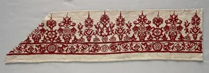 Part of a Skirt Border, 1800s. Creator: Unknown