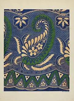 Skirt - Border Design, c. 1937. Creator: Randolph F Miller