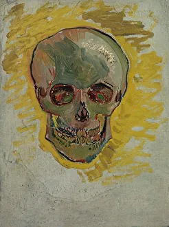 Van Gogh Museum Prints: Skull, 1887. Creator: Gogh, Vincent, van (1853-1890)
