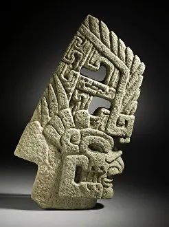 Veracruz Prints: Skull Hacha, between 600 and 900. Creator: Unknown