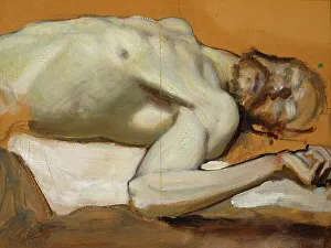 Akseli Gallen Kallela Prints: The Slain Lemminkäinen, 1899. Creator: Akseli Gallen-Kallela