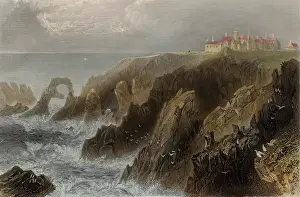 Laridae Prints: Slaines Castle, Peterhead (View Of Castle From The North)