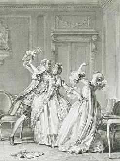 Rousseau Jean Jacques Prints: Slap in the Face, 1774. Creator: Noel Le Mire