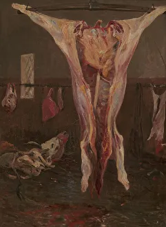 A Slaughtered Ox, Rome, 1883-1884. Creator: Theodor Esbern Philipsen