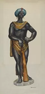 Chris Makrenos Gallery: Slave Advertising Figure, c. 1941. Creator: Chris Makrenos