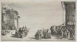 1592 1635 Prints: The Slave Market, 1629. Creator: Jacques Callot (French, 1592-1635)