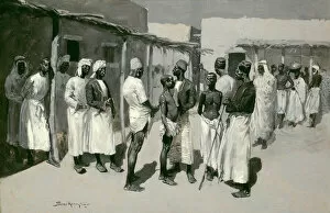 Slave Gallery: Slave Market, 1893. Creator: Frederic Remington