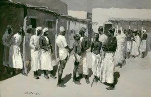Slave Gallery: Slave Market, 1893. Creator: Frederic Remington