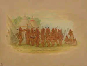 Wisconsin Prints: Slaves Dance - Saukie, 1861. Creator: George Catlin