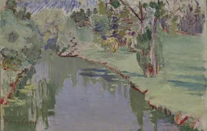 State Russian Museum Gallery: At the Slavyanka river, 1909. Artist: Kulbin, Nikolai Ivanovich (1868-1917)