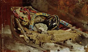 Sled Prints: Sledge, study. Creator: Vasily Maksimov