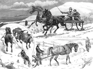 Sledging in the Isle of Bute, 1886. Creator: Unknown