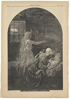 Harpers Weekly Prints: Why He Cannot Sleep, 1866. Creator: Thomas Nast