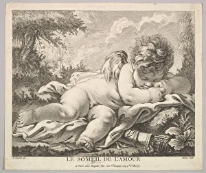 Michel Prints: The Sleep of Cupid. Creator: Jean-Baptiste Michel