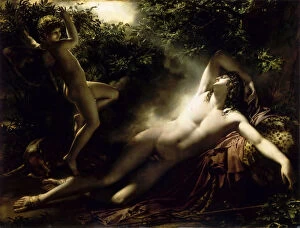 Anne Louis 1767 1824 Collection: The Sleep of Endymion, 1791. Creator: Girodet de Roucy Trioson, Anne Louis (1767-1824)