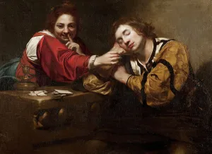 Sleeper Awakened by a Young Woman with Fire, early 1620s. Creator: Nicolas Regnier