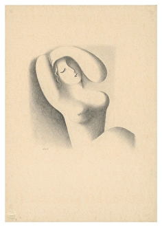 Dreaming Prints: Sleeping, around 1936. Creator: Mikulas Galanda