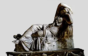 Sleeping Ariadne, daughter of Minos and Pasiphae, Greek Sculpture copy of an Hellenistic original