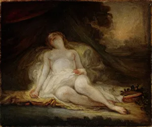 Bacchant Prints: Sleeping Bacchante, copy after Fragonard, 1908. Creator: Werner von Hausen