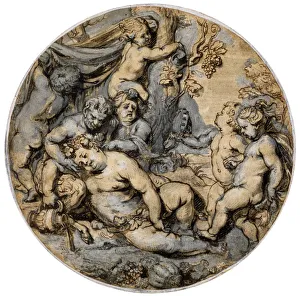 Abraham Van Diepenbeeck Prints: Sleeping Bacchus, 17th century. Artist: Abraham Jansz van Diepenbeeck