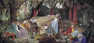 Unconscious Gallery: Sleeping Beauty, 1900-1926. Artist: Viktor Mihajlovic Vasnecov