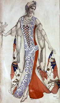 Arts Entertainment Prints: Sleeping Beauty, ballet costume design, c1913. Artist: Leon Bakst
