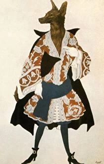 Outfit Gallery: The Sleeping Beauty Wolf, 1921. Artist: Leon Bakst