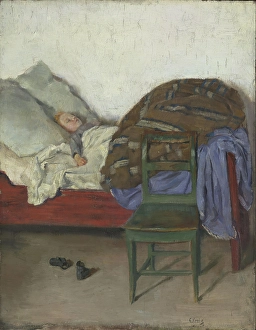 Sleeping Child, probably 1883. Creator: Christian Krohg