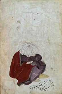 Isfahan School Gallery: A Sleeping Dervish, 1650