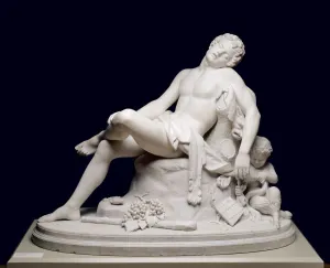 The Sleeping Faun, modeled 1864, carved c. 1870. Creator: Harriet Goodhue Hosmer (American