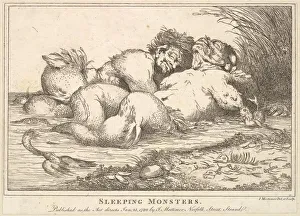Sleeping Monsters, January 25, 1780. Creator: John Hamilton Mortimer Sleeping Monsters, January 25, 1780. Creator: John Hamilton Mortimer