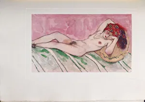 Sultana Prints: Sleeping Sultans Wife, 1916. Artist: Bakst, Leon (1866-1924)