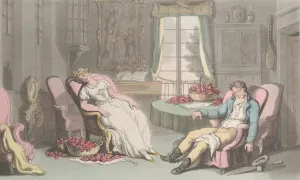 Engelbach Lewis Prints: Sleeping Tete a Tete, at a First Visit of Don Luigi s