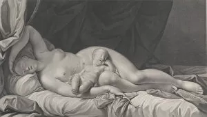 Goddess Of Love Gallery: Sleeping Venus with Cupid in her lap, 1783. Creator: Quirin Mark