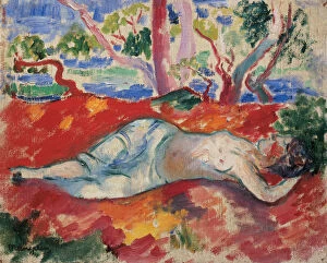 Impression Collection: A Sleeping Woman (La Femme Endormie), 1906. Artist: Manguin, Henri Charles (1874-1949)