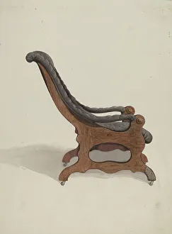 Caster Prints: Sleepyhollow Armchair, 1937. Creator: Dana Bartlett