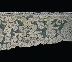 Fashion Accessory Gallery: Sleeve Ruffle (Engageante) and Lappets (Joined), France, 1740s. Creator: Unknown