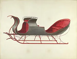 Weiss Fred Prints: Sleigh, c. 1936. Creator: Fred Weiss