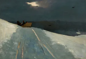 Sleigh Ride Prints: Sleigh Ride, c1890-95. Creator: Winslow Homer