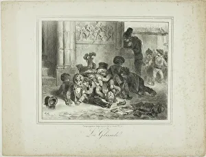 Slide Prints: The Slide, 1827–28. Creator: Auguste Raffet