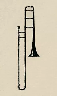 Musical Educator Gallery: Slide Trombone, 1910. Creator: Unknown