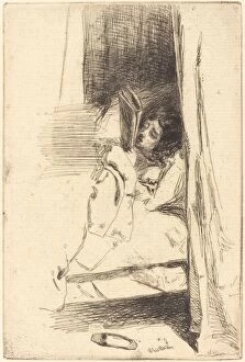 Etching On Laid Paper Gallery: The Slipper, 1858. Creator: James Abbott McNeill Whistler