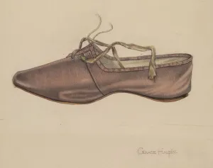 Trim Prints: Slipper, c. 1937. Creator: Grace Halpin