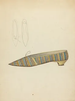 Slippers Prints: Slipper, c. 1940. Creator: Dorothy Gernon