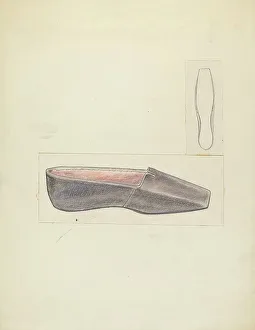 Slippers Prints: Slipper, c. 1940. Creator: Melita Hofmann
