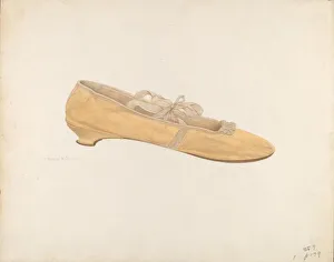 Dwin Dorothy Prints: Slipper, c. 1941. Creator: Dorothy Dwin
