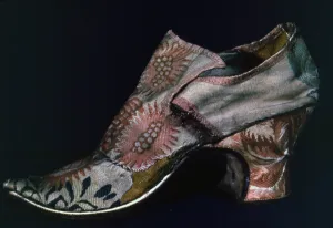 Slippers Prints: Slipper, England, 1720 / 30s. Creator: Unknown