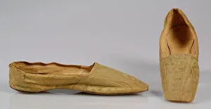 Slippers, American, 1850. Creator: Unknown