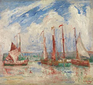 Sloop Prints: Sloops, 1890. Creator: James Ensor