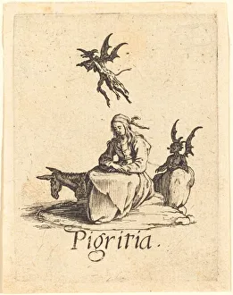 Sins Prints: Sloth, probably after 1621. Creator: Jacques Callot